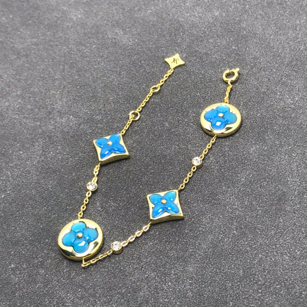 [Clover]STAR AND SUN TURQUOISE 4 MOTIFS 3 DIAMONDS
