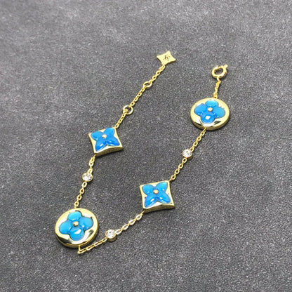[Clover]STAR AND SUN TURQUOISE 4 MOTIFS 3 DIAMONDS