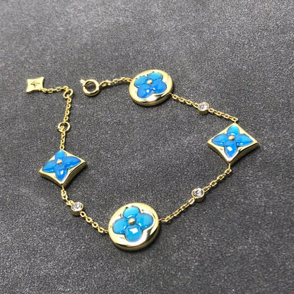 [Clover]STAR AND SUN TURQUOISE 4 MOTIFS 3 DIAMONDS