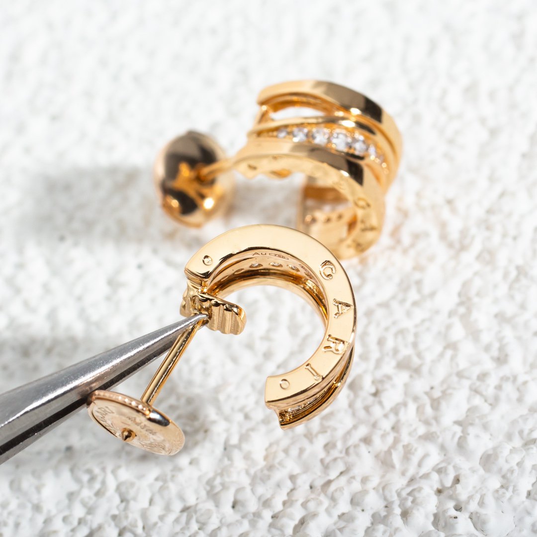 [Clover]ZERO 1 PINK GOLD DIAMONDS EARRINGS