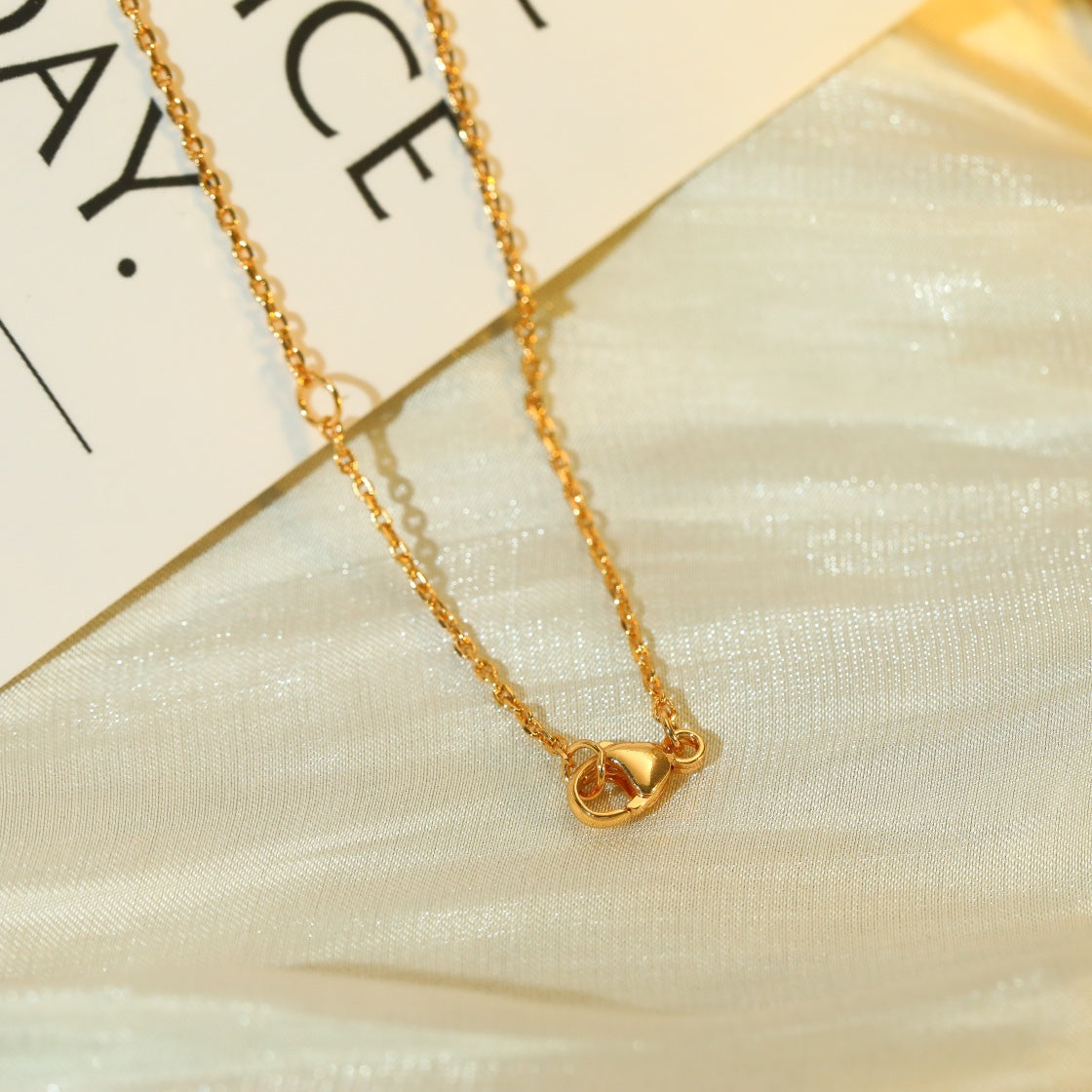 [Clover]VOLT SILVER DIAMOND PEDANT NECKLACE