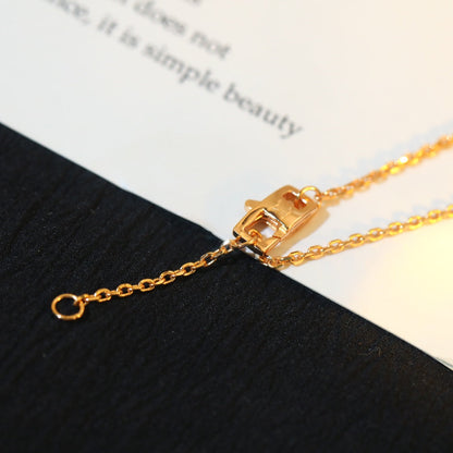 [Clover]STAR AND SUN DIAMOND PINK GOLD NECKLACE