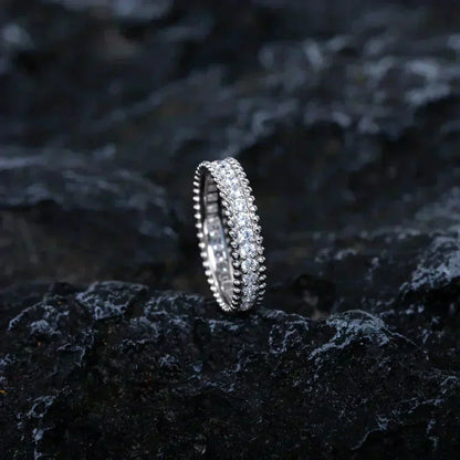 [Clover]PERLEE DIAMOND SILVER RING