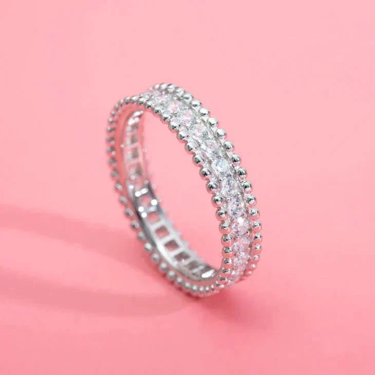 [Clover]PERLEE DIAMOND SILVER RING