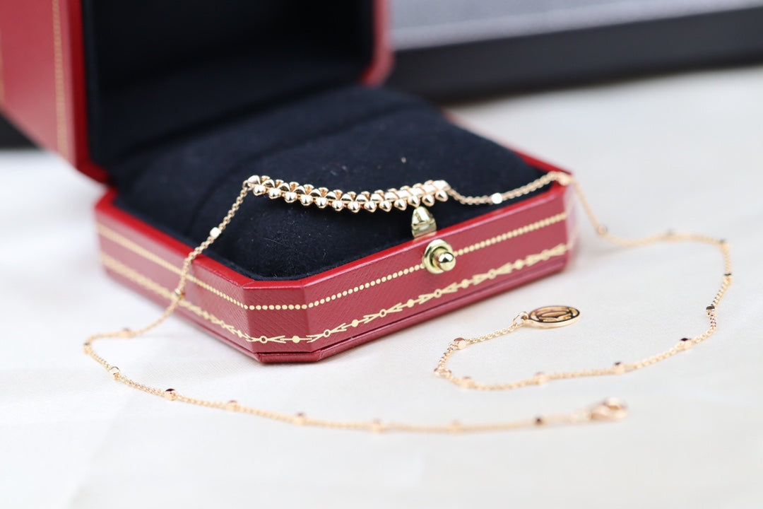 [Clover]CLASH PINK GOLD NECKLACE