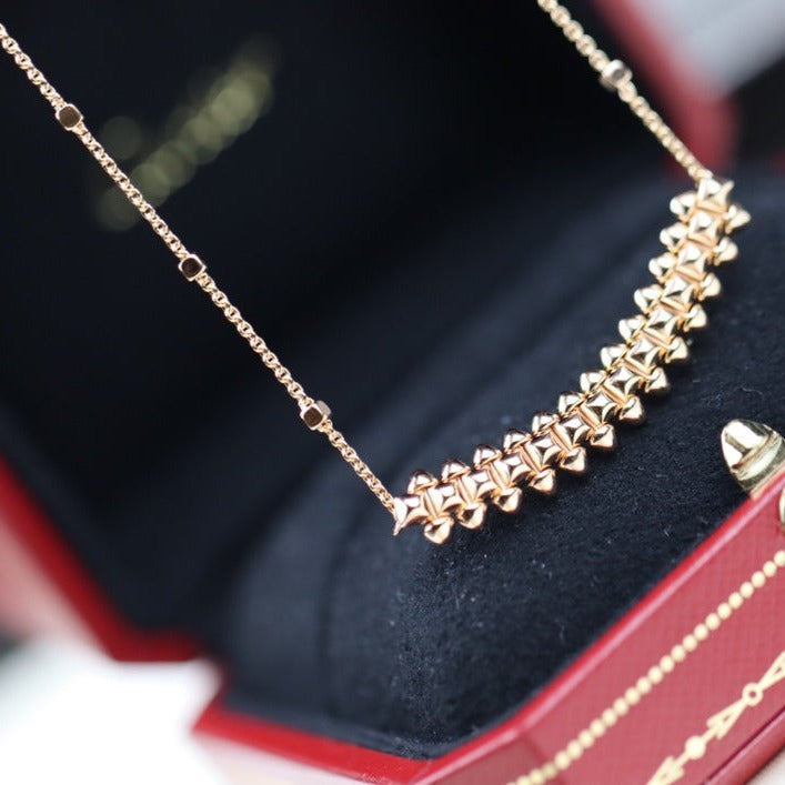[Clover]CLASH PINK GOLD NECKLACE