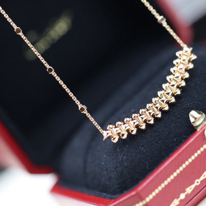 [Clover]CLASH PINK GOLD NECKLACE