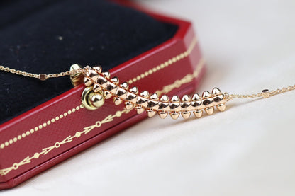 [Clover]CLASH PINK GOLD NECKLACE