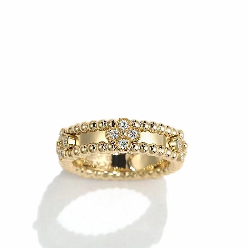 [Clover]PERLEE GOLD DIAMOND RING