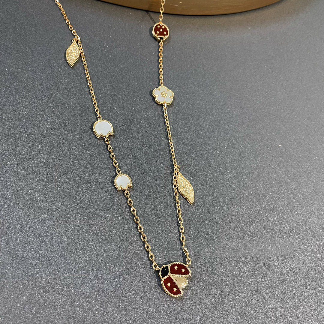 [Clover]LUCKY SPRING 15 MOTIFS GOLD NECKLACE