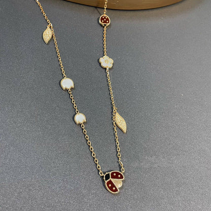 [Clover]LUCKY SPRING 15 MOTIFS GOLD NECKLACE
