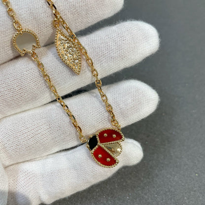 [Clover]LUCKY SPRING 15 MOTIFS GOLD NECKLACE