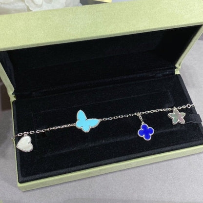 [Clover]LUCKY SPRING SILVER BRACELET 4 MOTIF