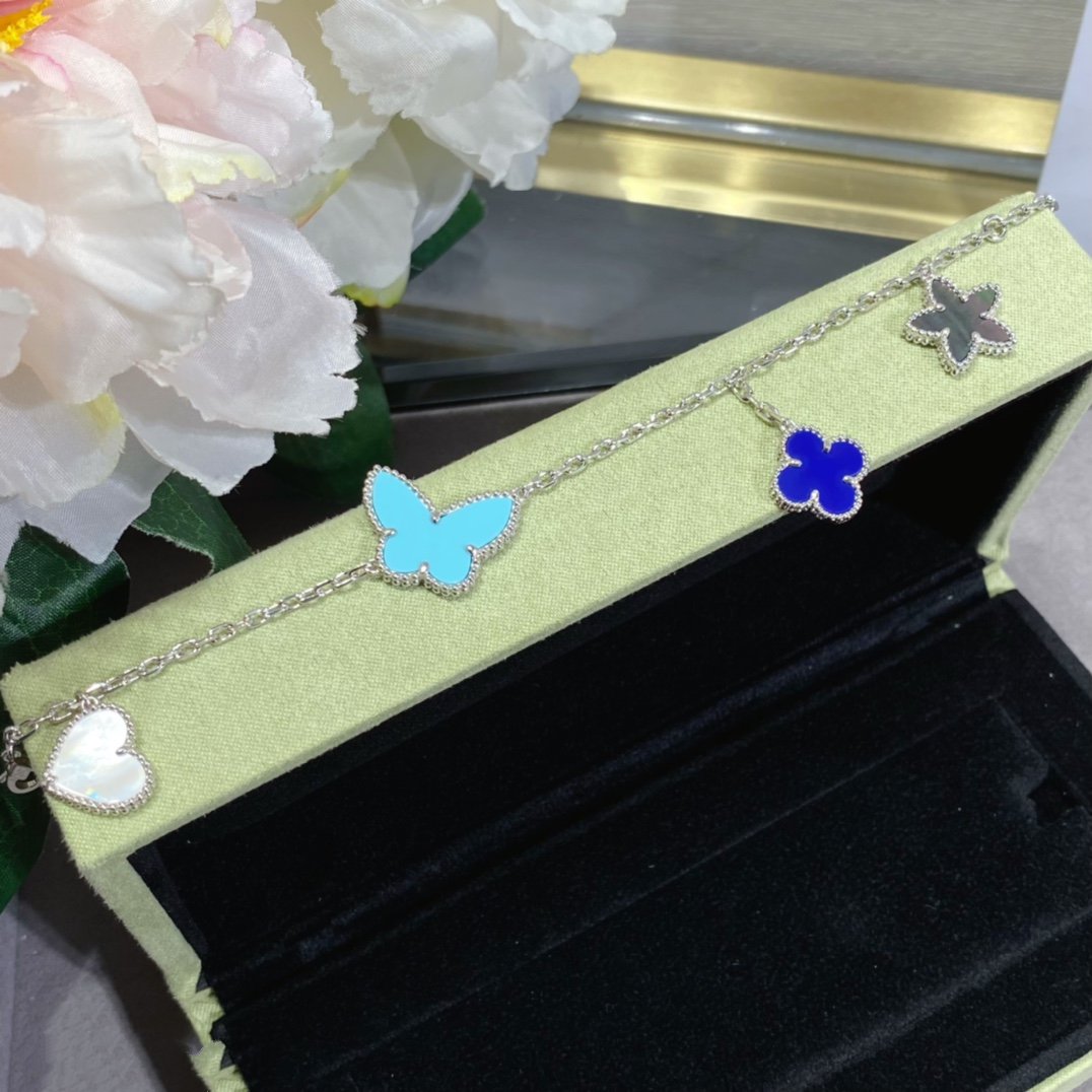 [Clover]LUCKY SPRING SILVER BRACELET 4 MOTIF