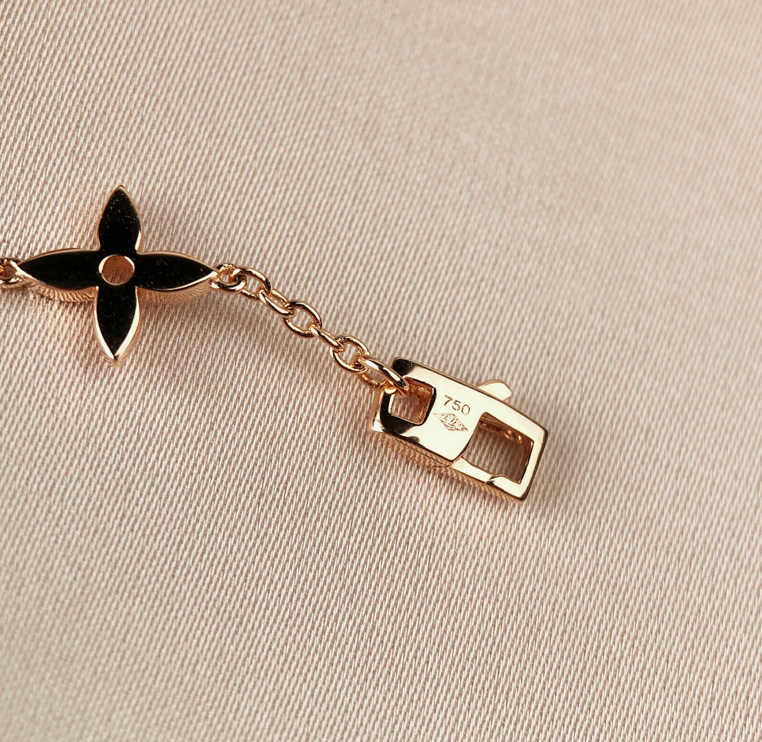 [Clover]STAR AND SUN 7 MOTIFS GOLD BRACELET