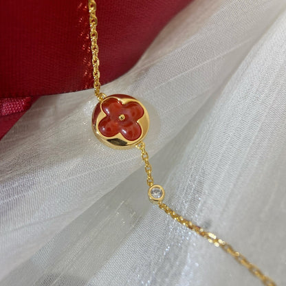 [Clover]SUN PEDANT CARNELIAN BRACELET