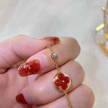 [Clover]SUN PEDANT CARNELIAN BRACELET