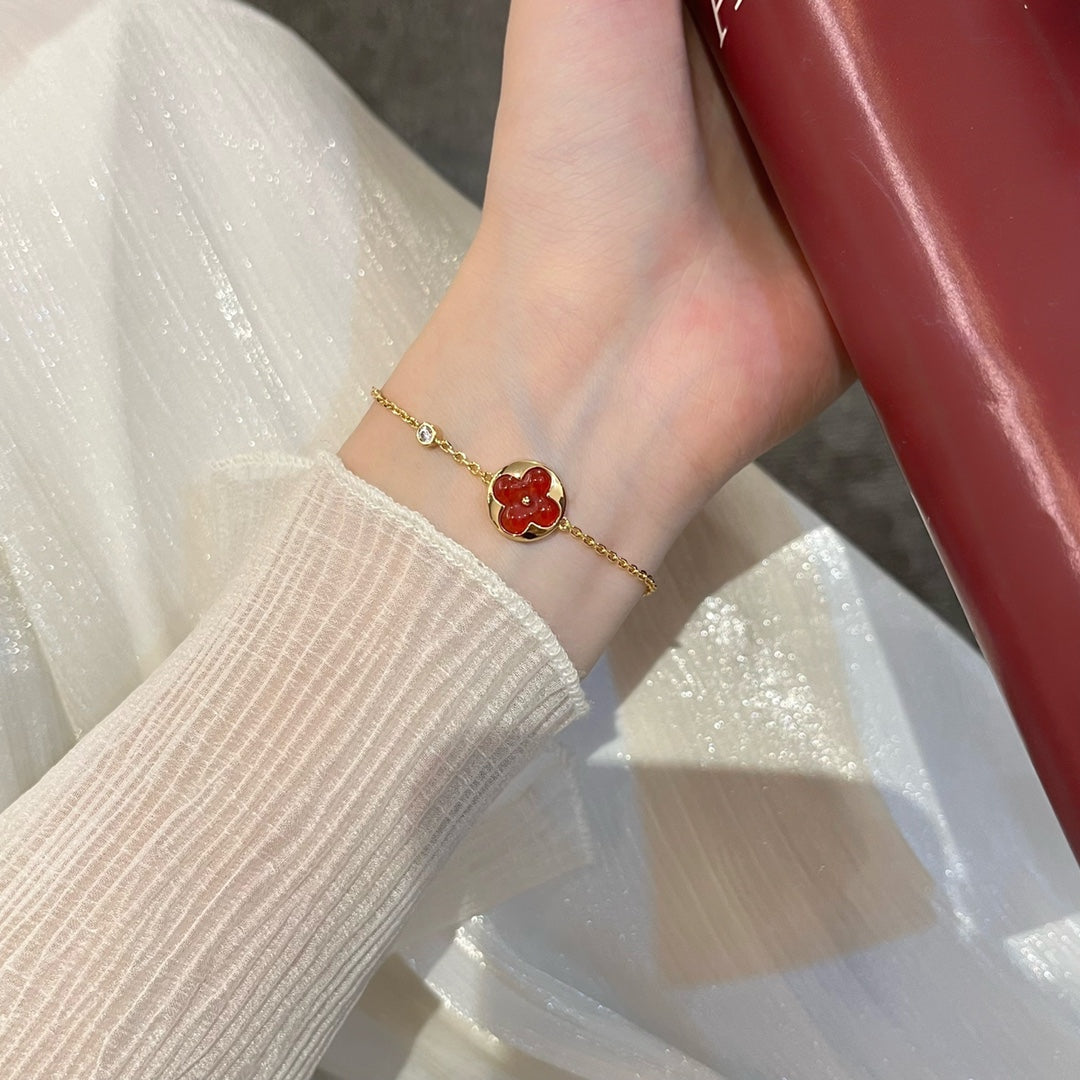 [Clover]SUN PEDANT CARNELIAN BRACELET