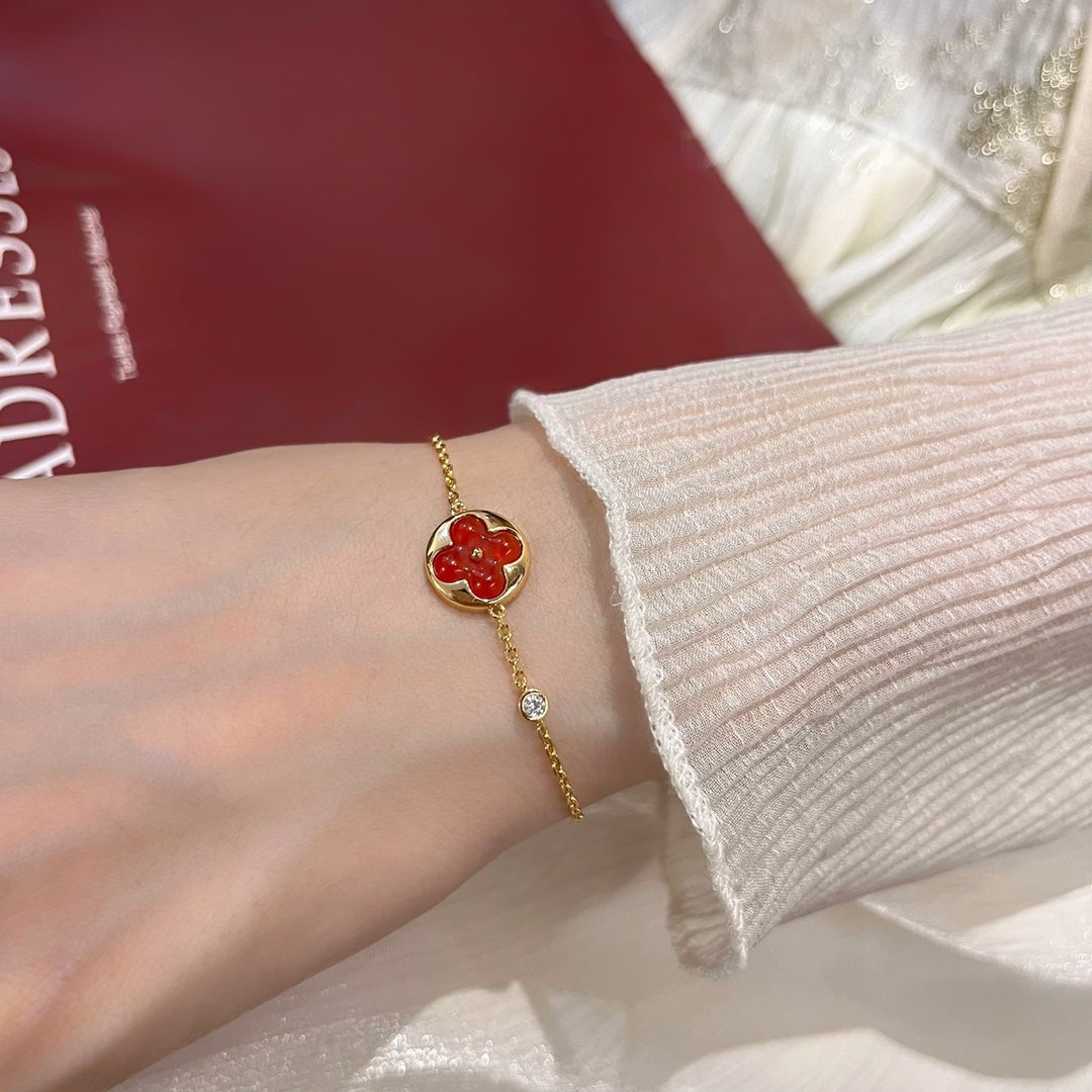 [Clover]SUN PEDANT CARNELIAN BRACELET