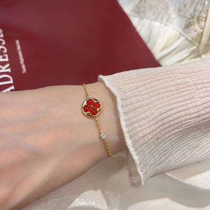 [Clover]SUN PEDANT CARNELIAN BRACELET