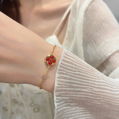 [Clover]SUN PEDANT CARNELIAN BRACELET