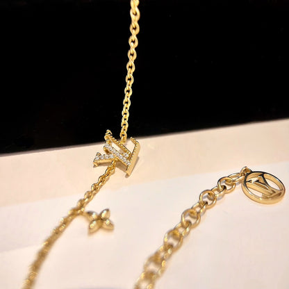 [Clover]LOGO STAR MOTIF GOLD BRACELET