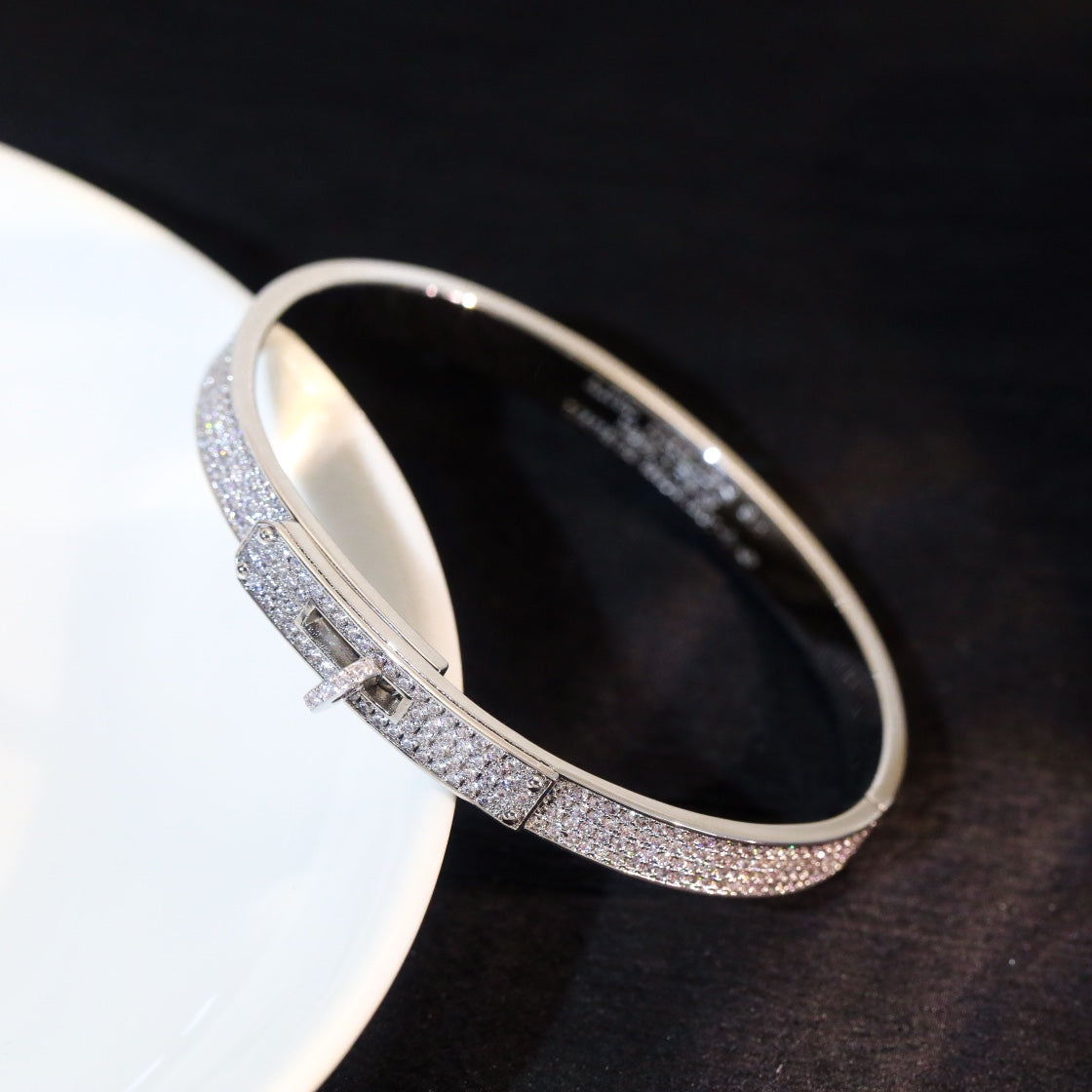 [Clover]KELLY BRACELET DIAMOND PAVED