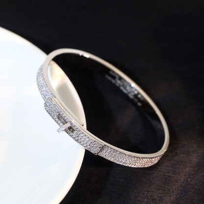 [Clover]KELLY BRACELET DIAMOND PAVED