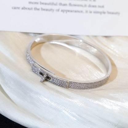 [Clover]KELLY BRACELET DIAMOND PAVED