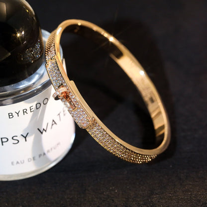 [Clover]KELLY BRACELET DIAMOND PAVED