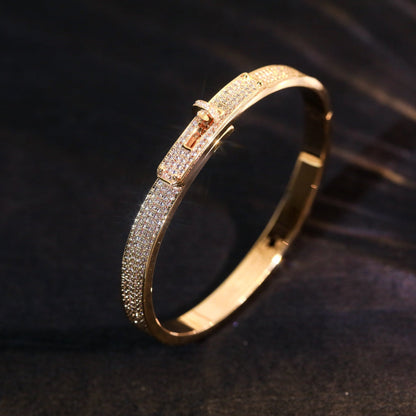 [Clover]KELLY BRACELET DIAMOND PAVED