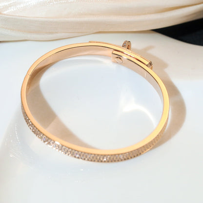 [Clover]KELLY BRACELET DIAMOND PAVED