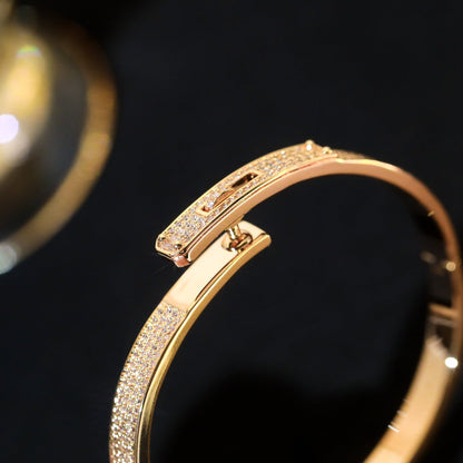 [Clover]KELLY BRACELET DIAMOND PAVED