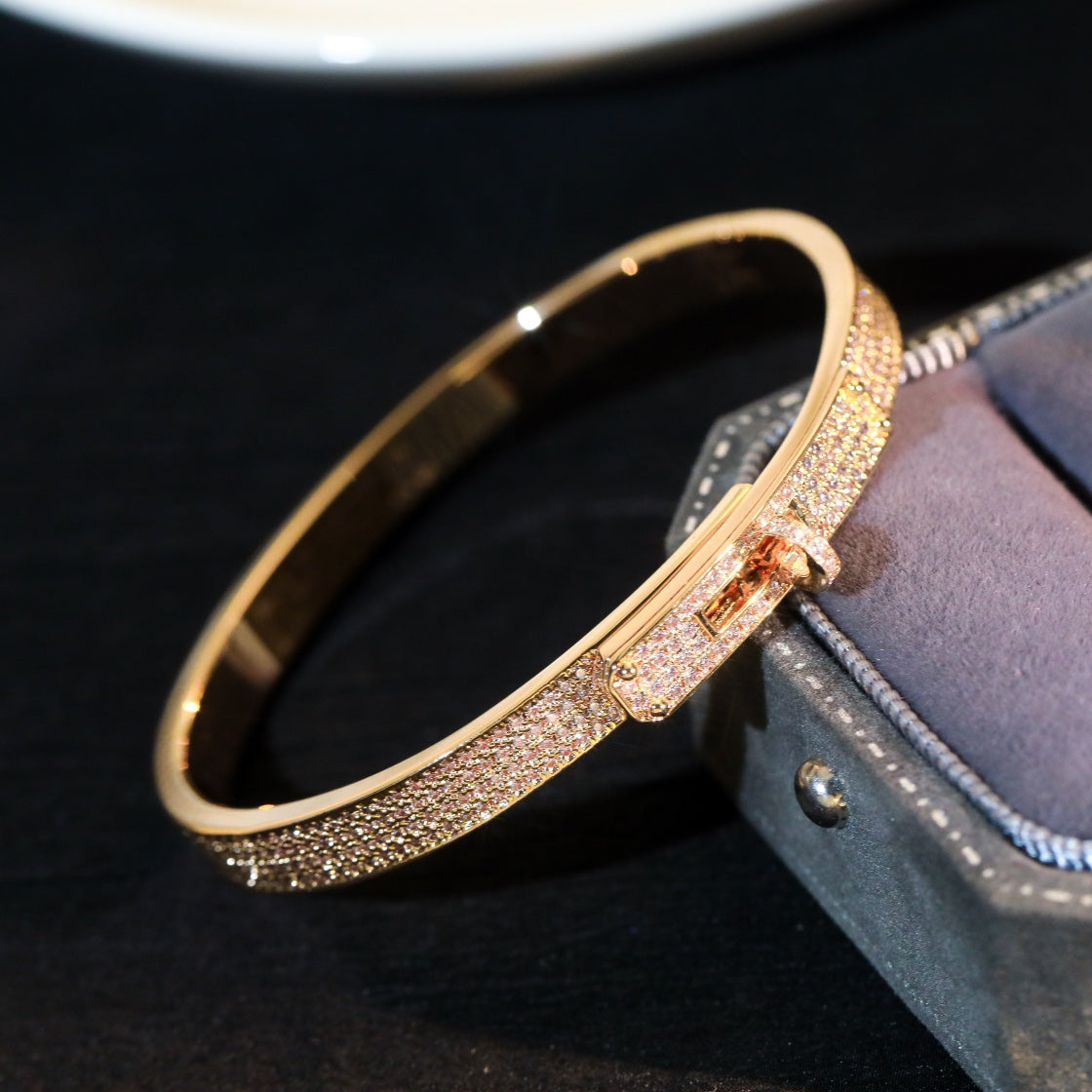 [Clover]KELLY BRACELET DIAMOND PAVED