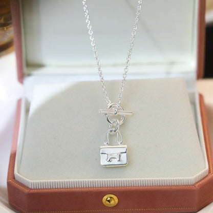 [Clover]POP H PEDANT SILVER NECKLACE