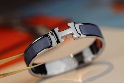 [Clover]H BRACELET 12MM BLUE GRAY