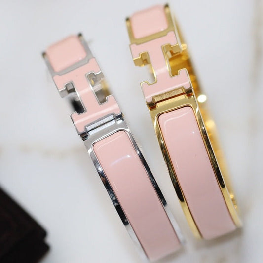 [Clover]H BRACELET 12MM PINK