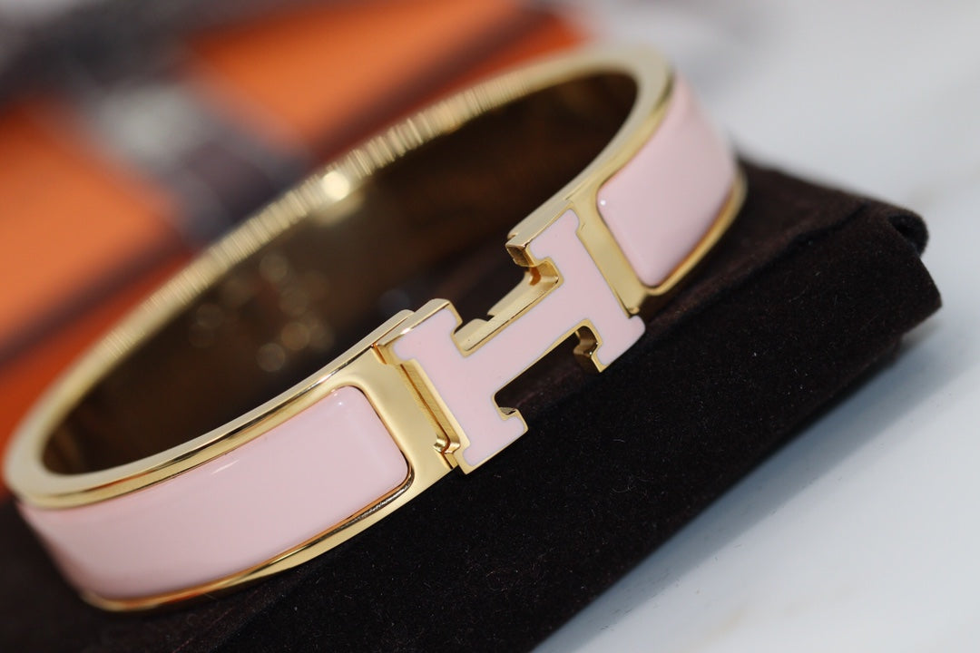 [Clover]H BRACELET 12MM PINK