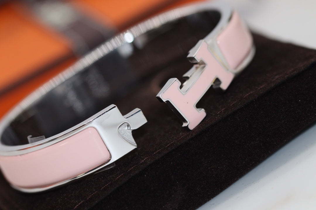 [Clover]H BRACELET 12MM PINK