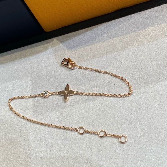 [Clover]STAR DIAMOND PINK GOLD BRACELET