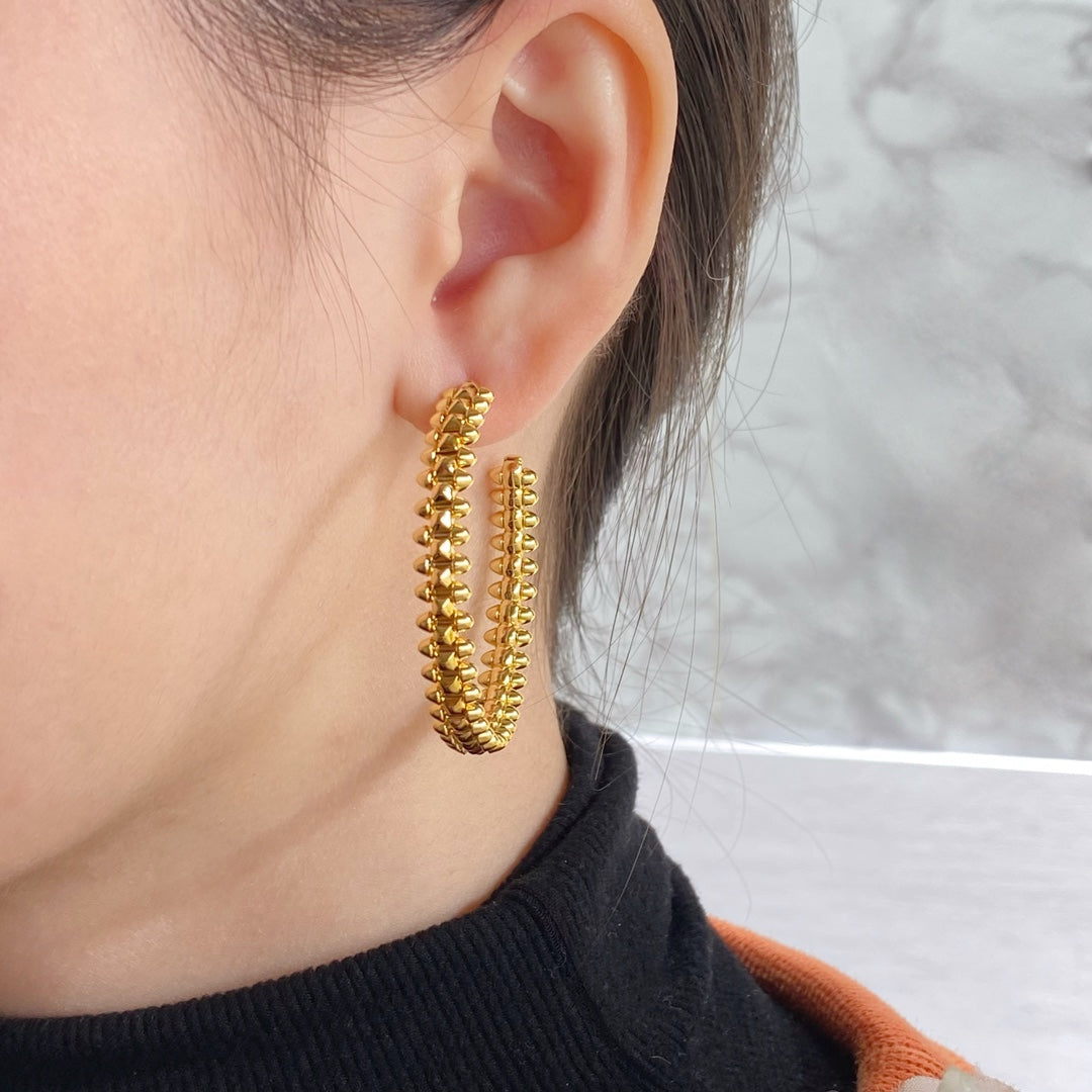 [Clover]CLASH HOOP EARRINGS