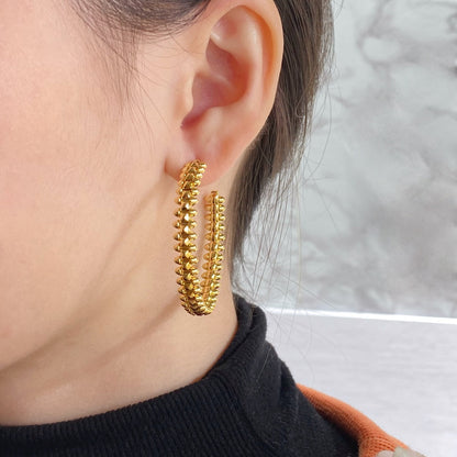 [Clover]CLASH HOOP EARRINGS