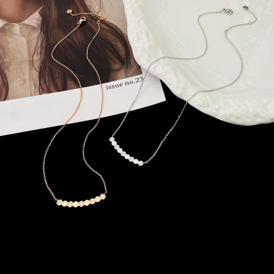 [Clover]BEE MY LOVE DIAMOND NECKLACE