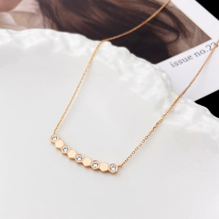 [Clover]BEE MY LOVE DIAMOND NECKLACE