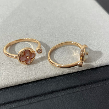 [Clover]SUN 1 DIAMOND PINK MOP RING