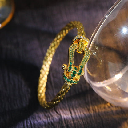 [Clover]FORCE 10 GOLD GREEN DIAMOND PAVED