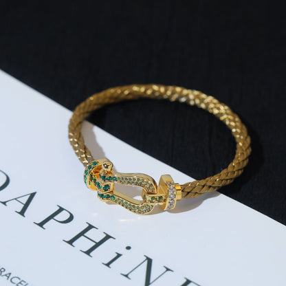 [Clover]FORCE 10 GOLD GREEN DIAMOND PAVED
