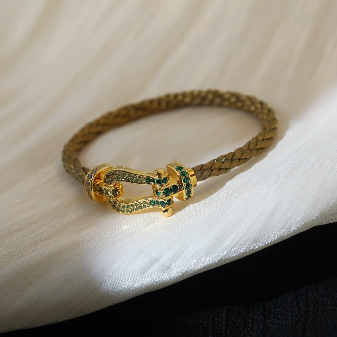 [Clover]FORCE 10 GOLD GREEN DIAMOND PAVED