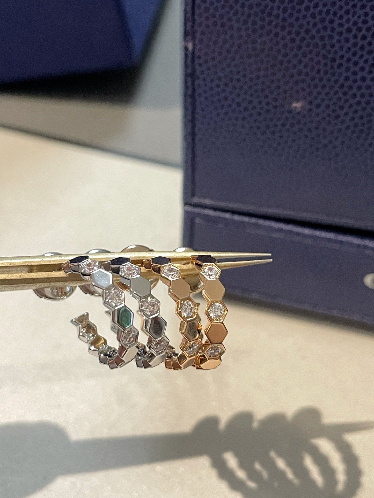 [Clover]Hollow Design Four-Leaf Clover Flower Shape Ring