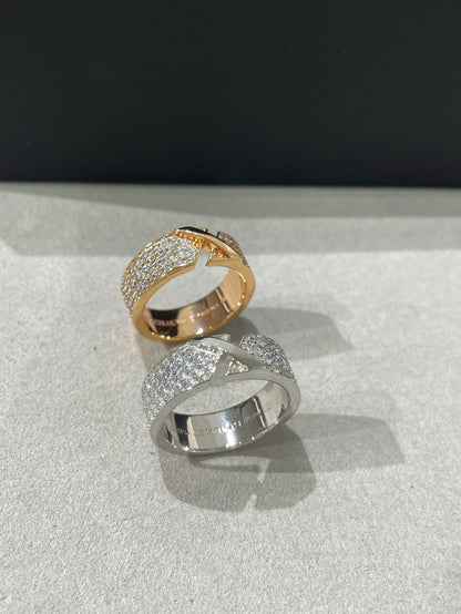 [Clover]LIENS EVIDENCE  DIAMOND PAVED RING